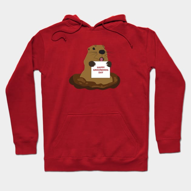 Happy Groundhog Day Hoodie by dddesign